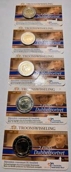 5X - 2 Euro 2013 Troonswisseling Dubbelportret BU kwaliteit, Ophalen of Verzenden, Koningin Beatrix, Euro's, Setje