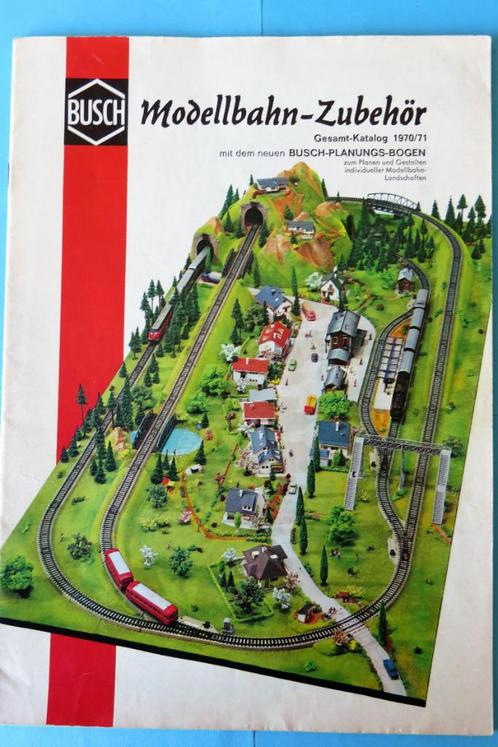 Busch catalogus 1970/71, Hobby en Vrije tijd, Modeltreinen | H0, Gebruikt, Boek, Tijdschrift of Catalogus, Gelijkstroom of Wisselstroom