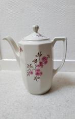 Koffiekan,1950,MOSA Maastricht,bloemen,porselein,deksel,pot, Antiek en Kunst, Antiek | Porselein, Ophalen of Verzenden