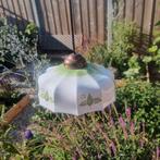 Mooie vintage retro antieke hanglamp van melkglas, Ophalen of Verzenden, Retro vintage, Minder dan 50 cm, Glas
