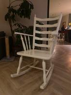 Witte houten schommelstoel, Antiek en Kunst, Ophalen