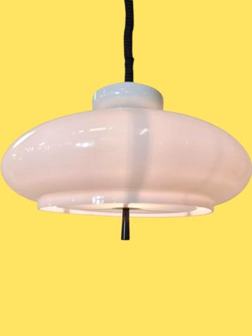 Vintage hanglamp Raak Amsterdam glas en kunststof  beschikbaar voor biedingen