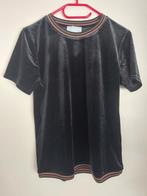 T-Shirt Elvira fluweellook zwart met brons maat M, Maat 38/40 (M), Zwart, Ophalen of Verzenden, Zo goed als nieuw
