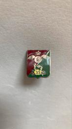 KNIL 33 e Aan en Afvoer Troepen speldje, Ophalen of Verzenden, Landmacht, Nederland, Embleem of Badge