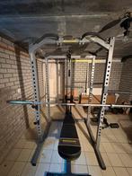 Powertec power rack/ squat rack/ home gym, Ophalen, Gebruikt, Metaal, Krachtstation