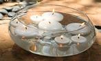 Grote glas voor drijvende kaarsen, Ophalen, Zo goed als nieuw, Overige materialen, Minder dan 25 cm