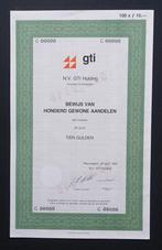 GTI Holding (in 2001 overgenomen door Suez) - Nieuwegein, Verzenden, 1970 tot heden, Aandeel