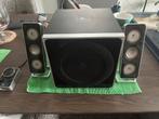 Logitech Z4 Speakerset met Subwoofer, Ophalen of Verzenden, Gebruikt, Minder dan 60 watt, Complete surroundset