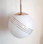 Vintage bollamp wit | Vintage schoollamp, Ophalen of Verzenden, Zo goed als nieuw, Minder dan 50 cm