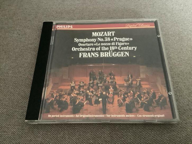 Mozart - Symphony No. 38 «Prague» - Frans Brüggen, Cd's en Dvd's, Cd's | Klassiek, Zo goed als nieuw, Orkest of Ballet, Classicisme