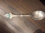 Uleboerd, uilenbord geëmailleerd lepeltje, verzilverd, Antiek en Kunst, Ophalen of Verzenden
