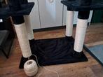 krabtoren 135 cm hoog  met dubbele krab/steunpalen, Ophalen, Zo goed als nieuw, Krabpaal