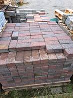 Betonklinkers rood zwart, Tuin en Terras, Ophalen, Gebruikt, Klinkers, 10 m² of meer