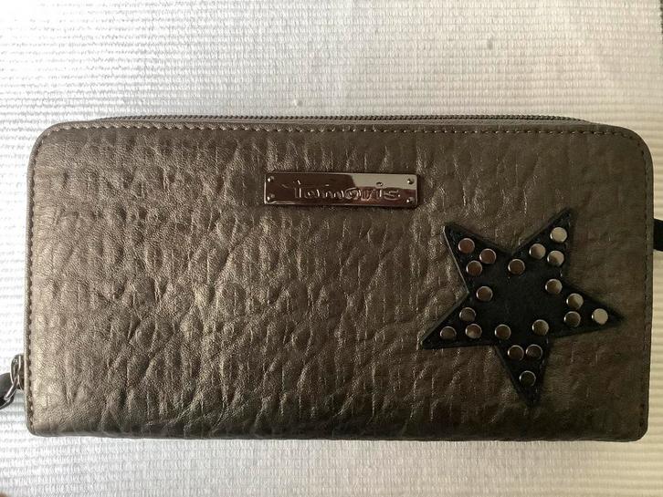 Tamaris nieuwe grijs/bronze Portemonnee met Ster versiering, Sieraden, Tassen en Uiterlijk, Portemonnees, Nieuw, Overige merken