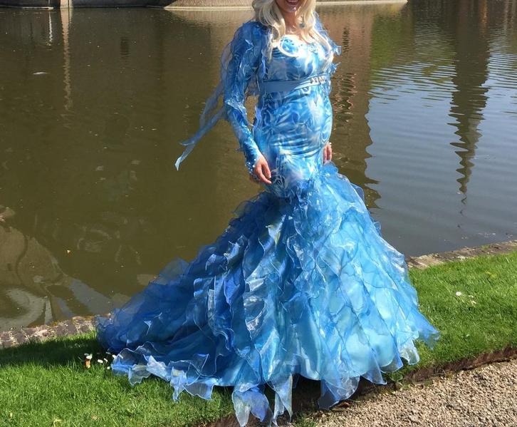 Zeemeerminjurk maat 38, cosplay, Hobby en Vrije tijd, Kostuums, Theaterbenodigdheden en LARP, Zo goed als nieuw, Pak of Jurk, Ophalen of Verzenden