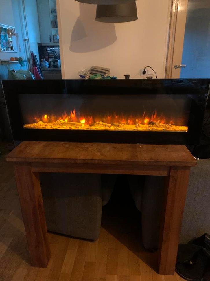 Elektrische Sfeerhaard met Verwarming, Huis en Inrichting, Kachels, Zo goed als nieuw, Hangend, Overige soorten, Elektrisch, Ophalen