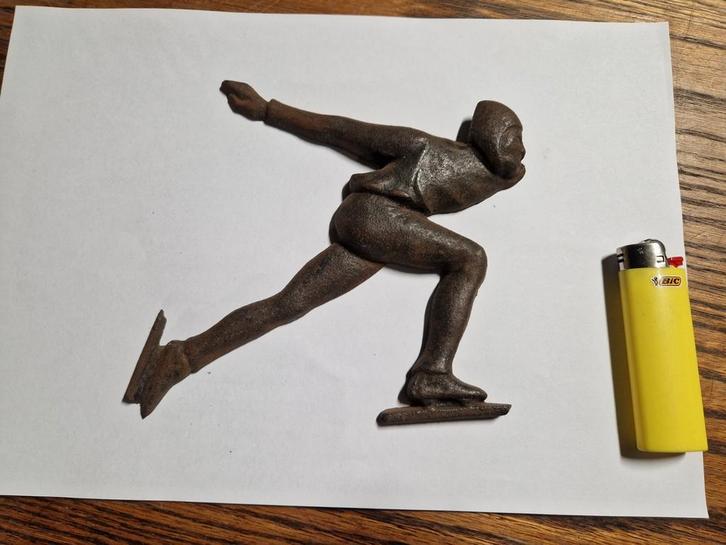 gietijzeren schaatser Ard Schenk, Diversen, Schrijfwaren, Gebruikt, Ophalen of Verzenden