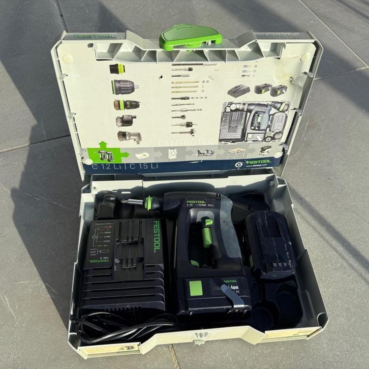 Festool C15 Li accuboormachine, Doe-het-zelf en Verbouw, Gereedschap | Boormachines, Gebruikt, Boor- en Schroefmachine, Minder dan 400 watt