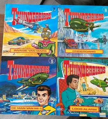 Boekjes Thunderbirds deel 5, 6, 7 en 8 beschikbaar voor biedingen