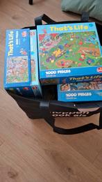 9x Puzzels 1000 stukjes - Compleet in tas!, Ophalen of Verzenden, 500 t/m 1500 stukjes, Zo goed als nieuw, Legpuzzel
