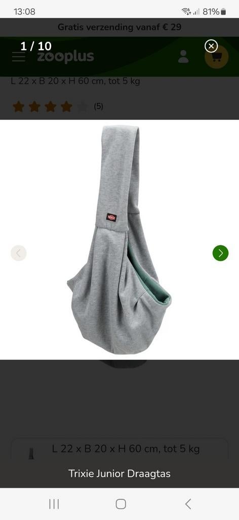 Draagzak hond nieuw, Ophalen of Verzenden