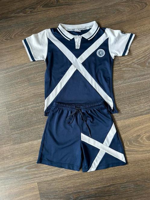 Voetbalsetje Schotland gymkleren maat 122, Kinderen en Baby's, Kinderkleding | Maat 122, Gebruikt, Jongen of Meisje, Setje, Ophalen of Verzenden