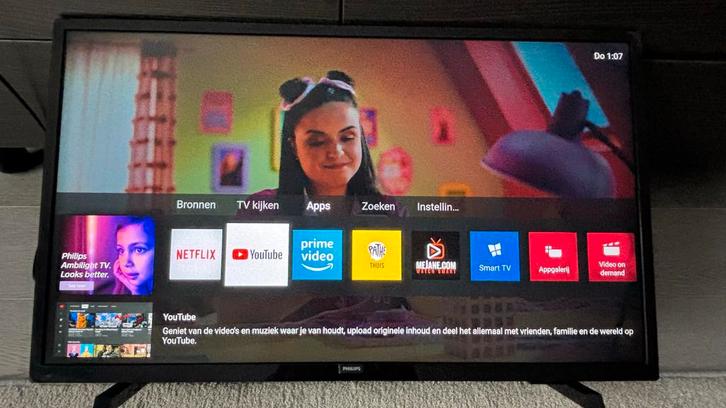 Philips 32PFS5803/12 Smart TV - Compact!, Audio, Tv en Foto, Televisies, Gebruikt, LED, 80 tot 100 cm, Full HD (1080p), Philips