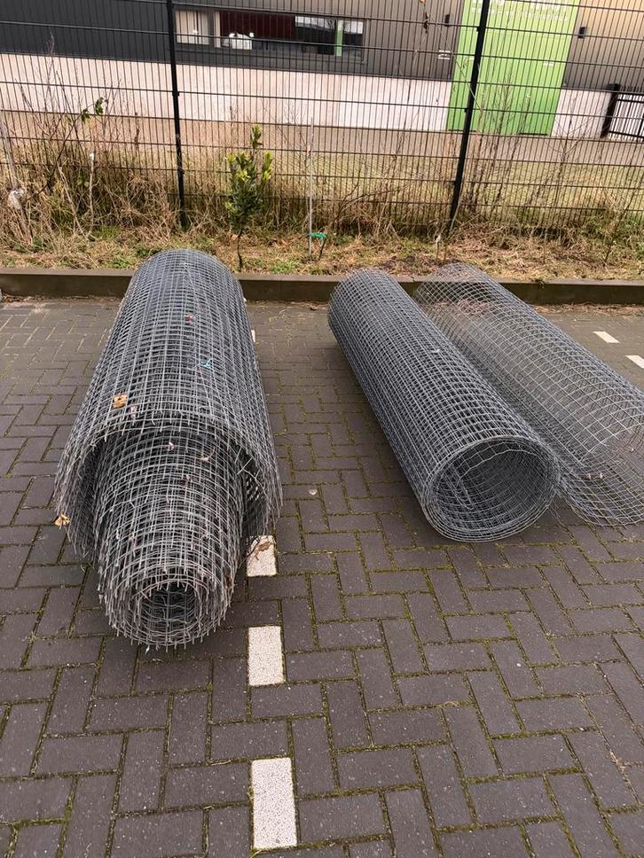 Vierkantgaas rol ca. 20 meter, Tuin en Terras, Gaas en Draad, Gebruikt, Gaas, 20 meter of meer, Ophalen