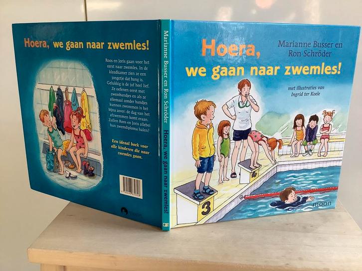 Grappig Boek zwemles plezier zwemdiploma voorlezen op rijm, Boeken, Kinderboeken | Kleuters, Zo goed als nieuw, Non-fictie, 5 of 6 jaar