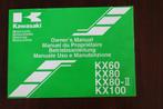 Kawasaki KX60 KX80 II KX100 1998 motorcycle owner's manual, Ophalen of Verzenden, Kawasaki