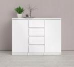 Dressoir wit 140 cm lang - LET OP 3 laden op foto vier, Huis en Inrichting, Ophalen, Gebruikt, 100 tot 150 cm, Modern