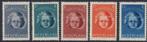 Nederland, Postfris Kinderzegels 1945 NVPH 444/448, Postzegels en Munten, Postzegels | Nederland, Na 1940, Verzenden, Postfris