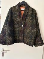Momoni wollen jas, Kleding | Dames, Jassen | Winter, Momoni, Ophalen of Verzenden, Zo goed als nieuw, Groen