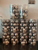 Zgan 9,5 doos glazen kerstballen 8 cm glanzend+mat grijs !!, Ophalen, Zo goed als nieuw