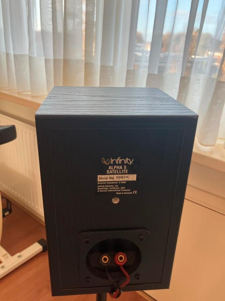Infinity Alpha 5 Complete Surround Set met Standaards, Audio, Tv en Foto, Luidsprekers, Gebruikt, Complete surroundset, 120 watt of meer