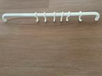 Hewi kapstokstang 90 cm met 6 haken, Wandkapstok, Kunststof, Verzenden, Zo goed als nieuw