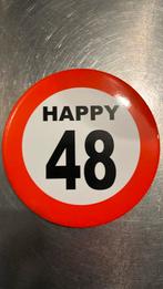 Button 48 jaar!, Overige typen, Ophalen of Verzenden, Zo goed als nieuw, Verjaardag