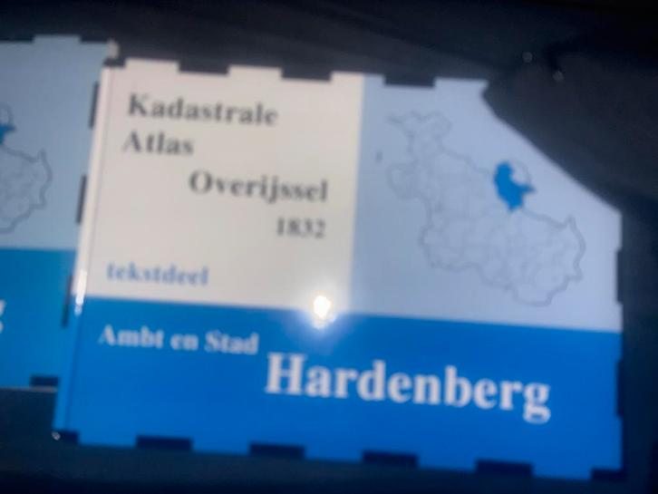 Kadastrale Atlas Overijssel 1832 - Hardenberg, Boeken, Atlassen en Landkaarten, Gelezen, Overige atlassen, Nederland, 1800 tot 2000