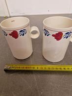 Vintage Boerenbont hoge bekers met oor Mepal, Huis en Inrichting, Ophalen of Verzenden, Zo goed als nieuw, Kop(pen) en/of Schotel(s)