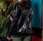 GOLD AND SILVER lakleren bomberjack zwart mt TU, Kleding | Dames, Jassen | Winter, -, Verzenden, Nieuw, Gold and Silver