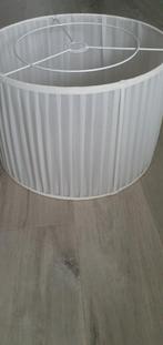 Lampenkap stof plisse wit diameter 45cm , hoogte 30cm ZGAN, Ophalen, 25 tot 50 cm, Wit, Rond
