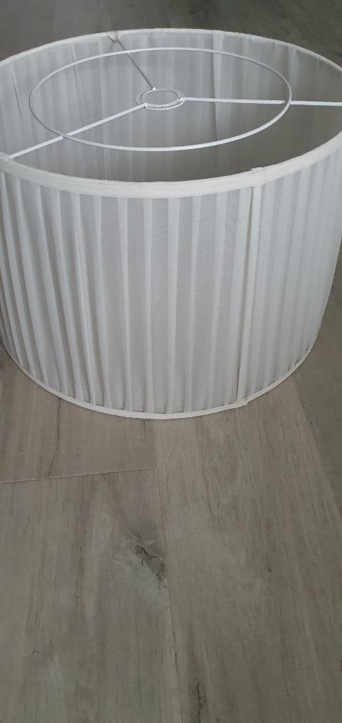 Lampenkap stof plisse wit diameter 45cm , hoogte 30cm ZGAN, Huis en Inrichting, Lampen | Lampenkappen, Zo goed als nieuw, 25 tot 50 cm