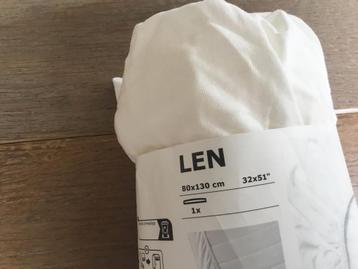 ** NIEUW hoeslaken van IKEA maat 80 x 130 type LEN beschikbaar voor biedingen