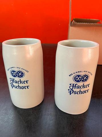 Oktoberfest 6 duitse stenen bierkruiken nieuw! beschikbaar voor biedingen