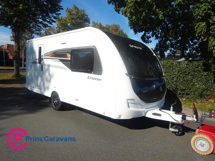 Sprite Cruzer 475 SR Enkele Bedden Grote Badkamer, Caravans en Kamperen, Caravans, Bedrijf, tot en met 2, 1250 - 1500 kg, Sprite