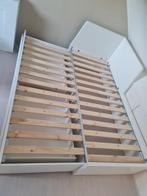 Bedbank bed Flekke 80x200 - 160x200. Leveren mogelijk, Huis en Inrichting, Verstelbaar, Ikea, Wit, Ophalen of Verzenden
