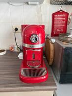 Rode Kitchenaid Nespresso machine, Gebruikt, Espresso apparaat, Ophalen of Verzenden, 1 kopje
