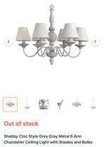 Vintage landelijke kroonluchter - inclusief lampen, Huis en Inrichting, Lampen | Kroonluchters, Ophalen of Verzenden