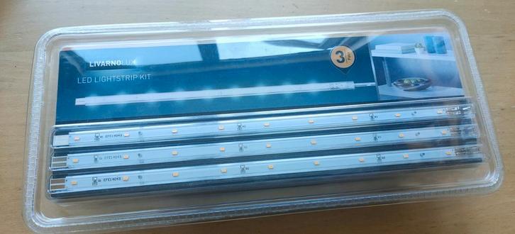 LIVARNO LUX LED Lichtstrip Kit - 3 Stuks, Huis en Inrichting, Lampen | Hanglampen, Nieuw, Minder dan 50 cm, Kunststof, Metaal
