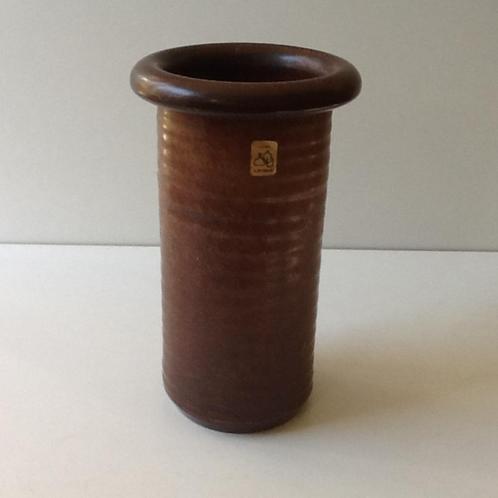 Grote Bruine Retro Vintage Vaas van Ecri Katwijk, Huis en Inrichting, Woonaccessoires | Vazen, Zo goed als nieuw, Overige kleuren